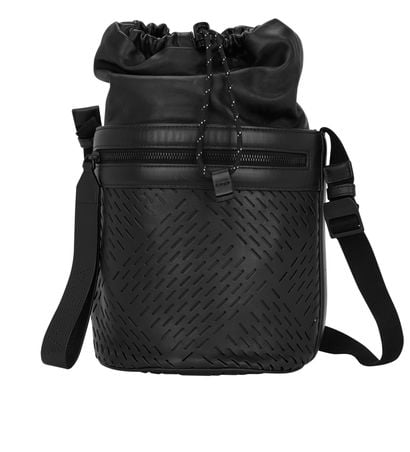 Men's Perforated Messenger Bag, front view